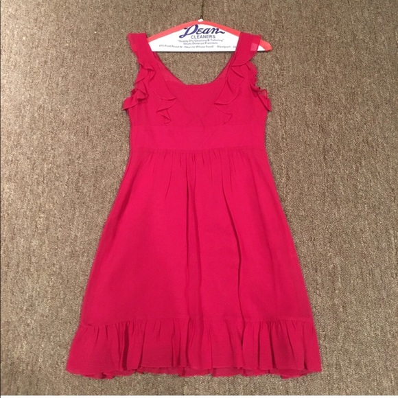 BOGO! Never worn🍒Romantic 100% Silk Anthro Dress - Picture 3 of 5